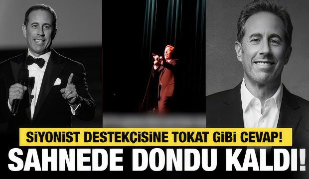 Siyonist destek&ccedil;isi soykırımcı komedyene b&uuml;y&uuml;k tepki