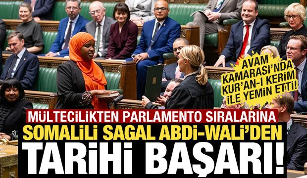 Somalili Sagal Abdi-Wali'den tarihi başarı! İngiltere'de Kur'an-ı Kerim ile yemin etti