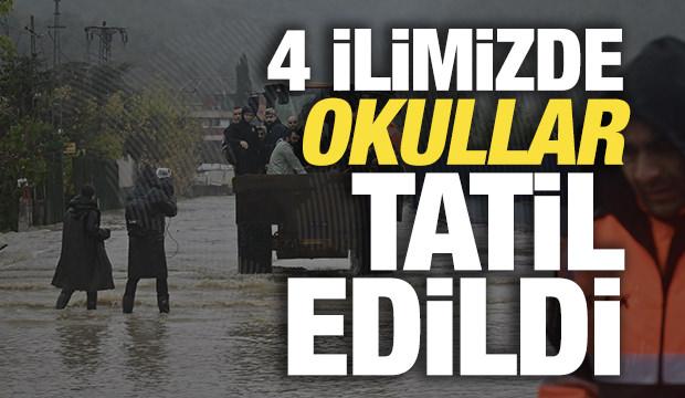 Son dakika: 4 ilimizde okullar cuma g&uuml;n&uuml; tatil edildi