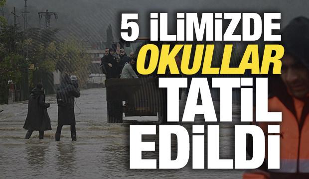 Son dakika: 5 ilimizde okullar cuma g&uuml;n&uuml; tatil edildi