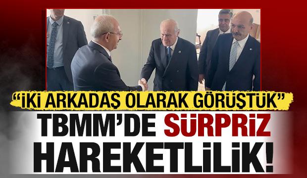 Son dakika: Bah&ccedil;eli, Kılı&ccedil;daroğlu ile g&ouml;r&uuml;şt&uuml;!