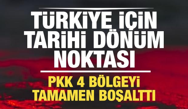 T&uuml;rkiye i&ccedil;in tarihi bir d&ouml;n&uuml;m noktası! PKK Irak'ın kuzeyinde 4 b&ouml;lgeyi tamamen boşalttı