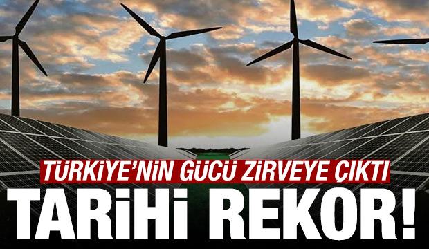 T&uuml;rkiye&rsquo;nin g&uuml;neş ve r&uuml;zg&acirc;r enerjisinde tarihi rekoru! İşte dikkat &ccedil;eken rakamlar
