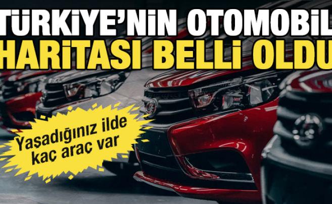 T&uuml;rkiye&rsquo;nin otomobil haritası belli oldu: Yaşadığınız şehirde ka&ccedil; ara&ccedil; var? 