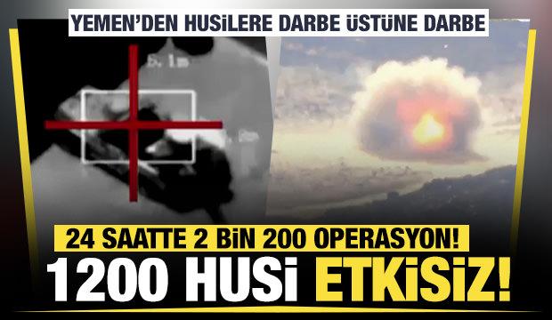 Yemen ordusundan Husilere darbe! 1200 Husi mensubu etkisiz hale getirildi