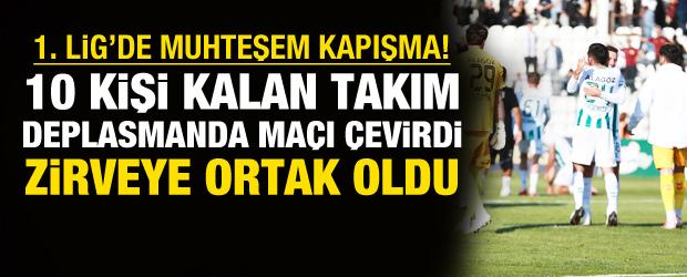 1. Lig'de 10 kişi kalan takım ma&ccedil;ı &ccedil;evirdi! Zirveye ortak oldu