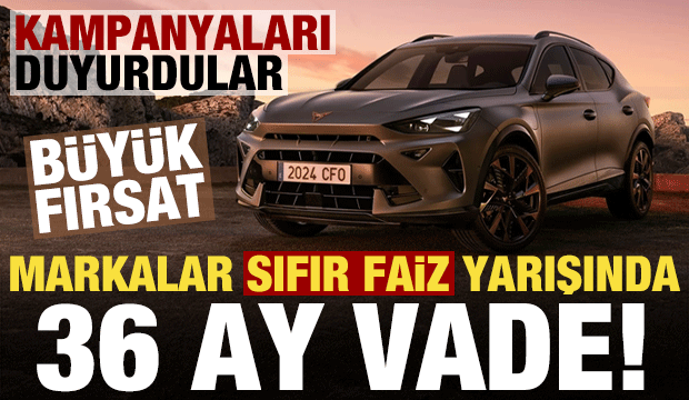 Araba alacaklara b&uuml;y&uuml;k fırsat! Otomobilde sıfır faiz yarışı, markalar kampanyaları duyurdu