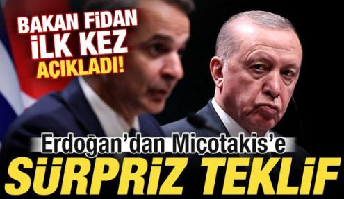 Bakan Fidan ilk kez a&ccedil;ıkladı! Cumhurbaşkanı Erdoğan'dan Mi&ccedil;otakis'e s&uuml;rpriz teklif
