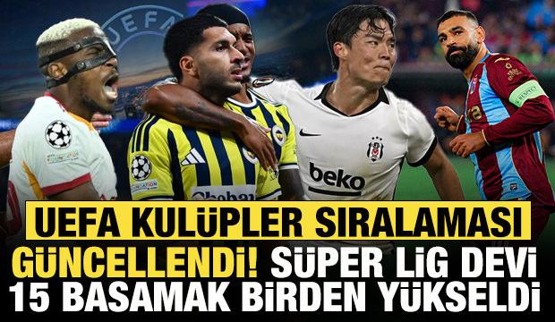 Başarılı sonu&ccedil;lar etki etti! S&uuml;per Lig devi, UEFA kul&uuml;p sıralamasında 15 basamak y&uuml;kseldi
