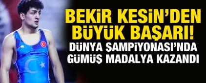 Bekir Kesin'den D&uuml;nya Şampiyonası'nda g&uuml;m&uuml;ş madalya!