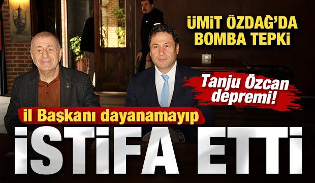 Bolu'da Tanju &Ouml;zcan depremi! İl Başkanı istifa etti! &Uuml;mit &Ouml;zdağ'a bomba tepki