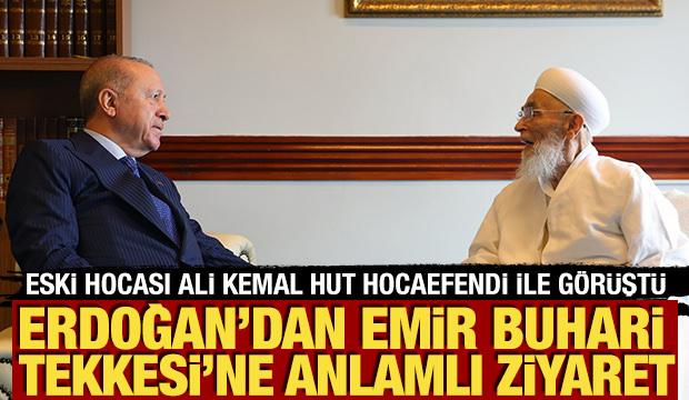 Cumhurbaşkanı Erdoğan eski hocası Ali Kemal Hut ile bir araya geldi