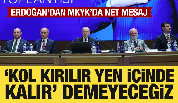 Cumhurbaşkanı Erdoğan'ın AK Parti MKYK'daki s&ouml;zleri dikkat &ccedil;ekti
