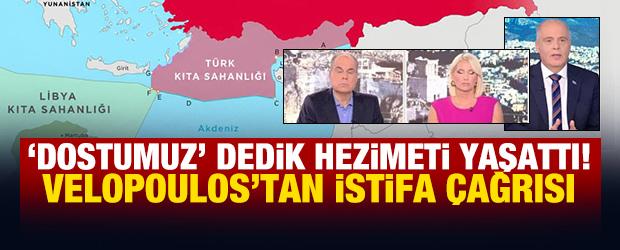 'Dostumuz' dedik hezimeti yaşattı! Yunan muhalif lider Velopoulos'tan istifa &ccedil;ağrısı