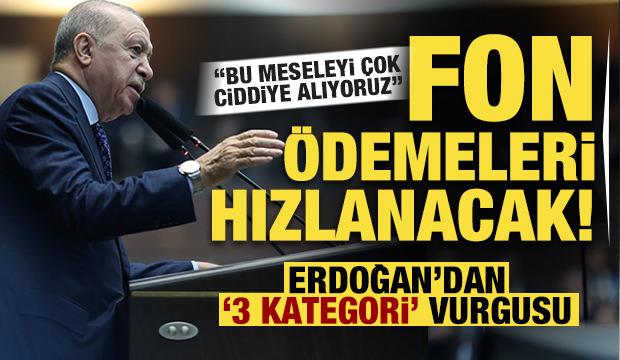 Erdoğan'dan 'fon' a&ccedil;ıklaması: &Uuml;&ccedil; farklı kategoride hassasiyetle y&ouml;netiyoruz!