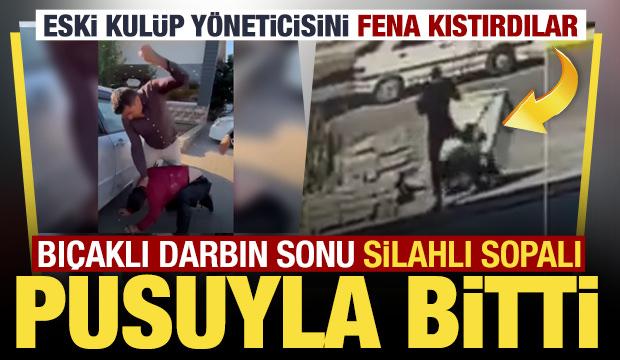 Eski kul&uuml;p y&ouml;neticisi, bı&ccedil;akladığı husumetlisinin yakınları tarafından sopalarla d&ouml;v&uuml;ld&uuml;