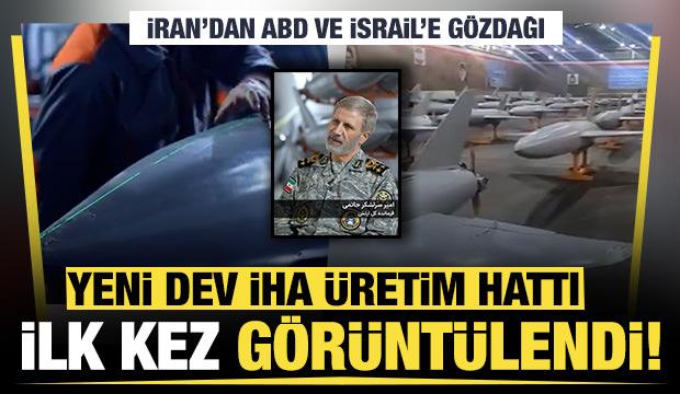 İran'dan ABD ve İsrail'e g&ouml;zdağı: Yeni dev İHA &uuml;retim hattı ilk kez g&ouml;r&uuml;nt&uuml;lendi!