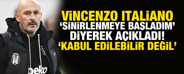 Italiano 'Sinirlenmeye başladım' diyerek a&ccedil;ıkladı! 'Kabul edilebilir değil'