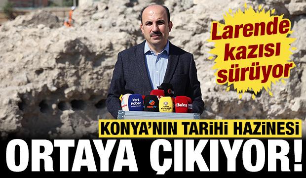 Konya'nın tarihi hazinesi Larende kazısında ortaya &ccedil;ıkıyor