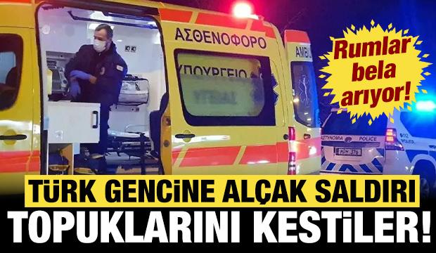 Rumlar Kıbrıslı T&uuml;rk gencine al&ccedil;ak&ccedil;a saldırdı: Topuklarını kestiler!