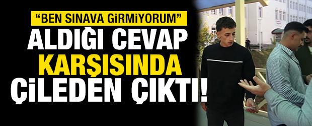  Sınav salonuna alınmadı, tepkisi g&uuml;ndem oldu
