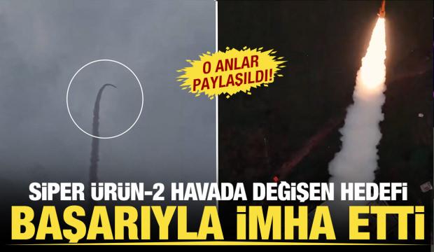 SİPER &Uuml;R&Uuml;N-2 Hava Savunma F&uuml;zesi&rsquo;nin havada hedef değiştirme testi ger&ccedil;ekleştirildi.