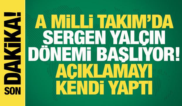 Son dakika: Sergen Yal&ccedil;ın'dan A Milli Takım i&ccedil;in a&ccedil;ıklama geldi: Anlaşma tamam!