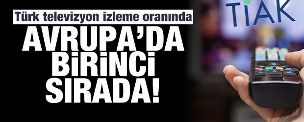 TİAK araştırması: T&uuml;rkiye televizyon izleme oranında Avrupa'da birinci sırada