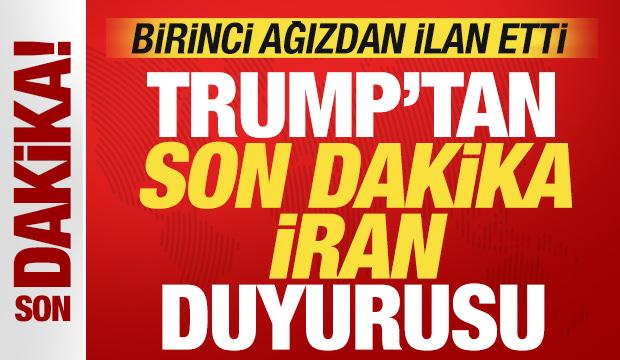 Trump'tan son dakika İran a&ccedil;ıklaması! Birinci ağızdan ilan etti! ABD, İran'ı vuracak mı?