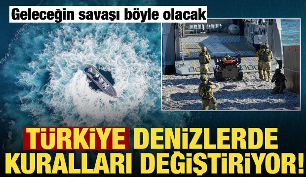 T&uuml;rkiye'den denizde tarihi tatbikat: Geleceğin savaşı b&ouml;yle olacak