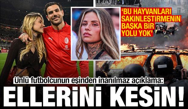 &Uuml;nl&uuml; futbolcunun eşinden a&ccedil;ıklama: Bu hayvanları sakinleştirmek i&ccedil;in ellerini kesin