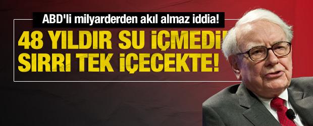48 yıldır su i&ccedil;medi: ABD'li milyarderden akıl almaz iddia! Sırrı tek i&ccedil;ecekte