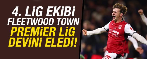 4. lig ekibi Fleetwood Town Arsenal'i kupada eledi!