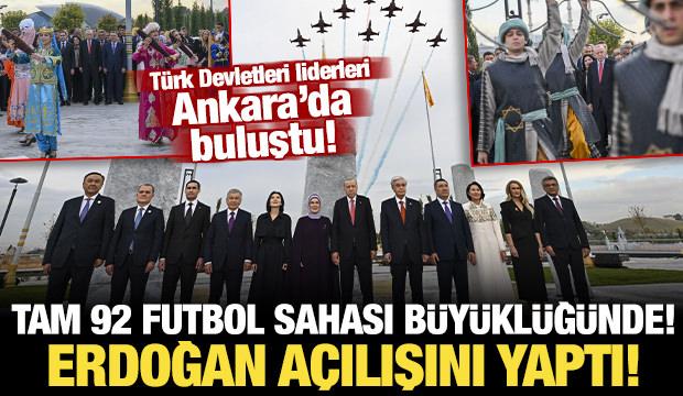 Ankara'ya 645 bin metrekarelik yeni yaşam alanı: Erdoğan a&ccedil;ılışını yaptı! Renkli kareler