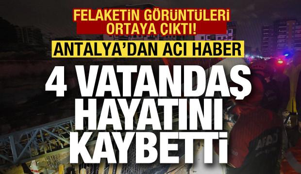 Antalya'da hortum felaketi: 4 vatandaş &ouml;ld&uuml;! Valilikten a&ccedil;ıklama geldi