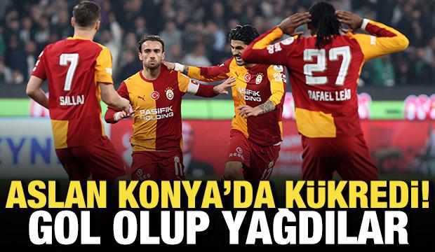 Aslan Konya'da k&uuml;kredi! Gol olup yağdılar