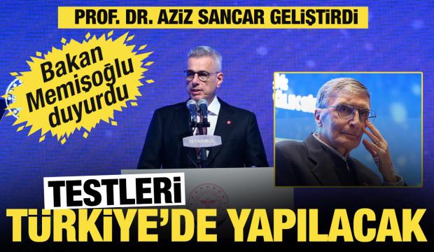 Bakan Memişoğlu: Aziz Sancar'ın beyin t&uuml;m&ouml;r&uuml; ilacının testleri T&uuml;rkiye'de yapılacak