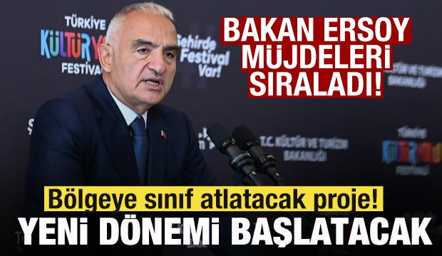 Bakan m&uuml;jdeleri sıraladı! B&ouml;lgeye sınıf atlatacak proje! Yeni d&ouml;nemi başlatacak