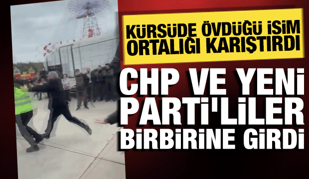 CHP'liler ve Yeni Partililer birbirine girdi! K&uuml;rs&uuml;de &ouml;vd&uuml;ğ&uuml; isim ortalığı karıştırdı