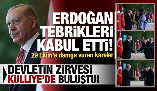 Cumhurbaşkanı Erdoğan, 29 Ekim Cumhuriyet Bayramı tebriklerini kabul etti