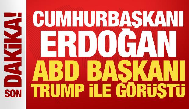 Cumhurbaşkanı Erdoğan, Trump ile g&ouml;r&uuml;şt&uuml;