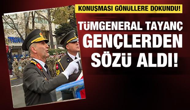 Cumhuriyet Bayramı kutlamalarında T&uuml;mgeneral Tayan&ccedil;tan sigara uyarısı