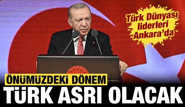 Erdoğan, T&uuml;rk devletleri liderlerine seslendi: "Aile meclisi" olarak tanımladı!