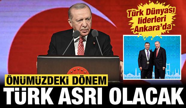 Erdoğan, T&uuml;rk devletleri liderlerine seslendi: "Aile meclisi" olarak tanımladı!