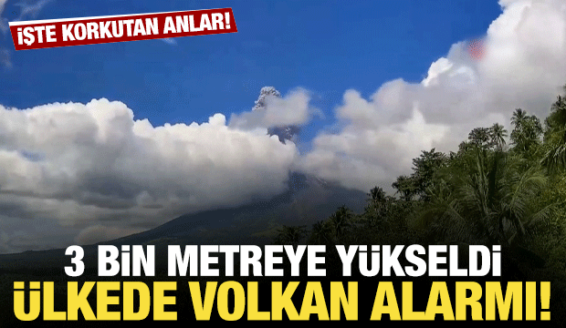 Filipinler'deki Mayon Yanardağı k&uuml;l p&uuml;sk&uuml;rtt&uuml;