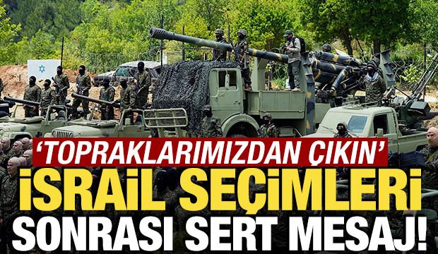 İsrail'deki se&ccedil;im sonrası sert mesaj! 'Topraklarımızdan &ccedil;ıkın'