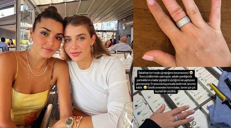 Karnı burnunda Gamze Er&ccedil;el'i &uuml;zen olay! Hemen kuyumcuya koştu
