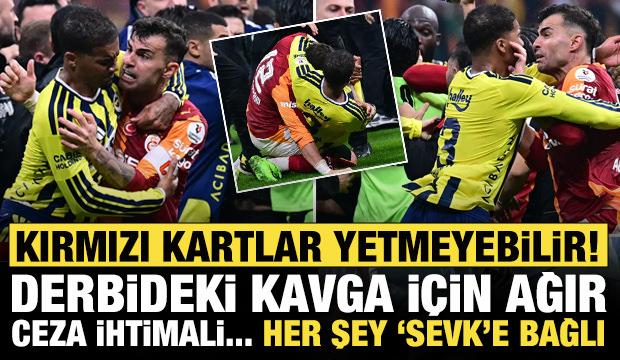 Kırmızı kartlar yetmeyebilir! Derbinin &ouml;n&uuml;ne ge&ccedil;en kavgada ağır ceza g&uuml;ndemde