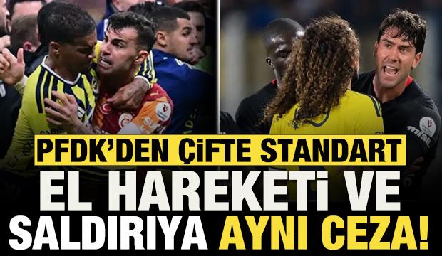 PFDK'den &ccedil;ifte standart! Saldırı ve el hareketine aynı ceza