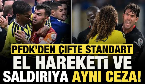 PFDK'den &ccedil;ifte standart! Saldırı ve el hareketine aynı ceza